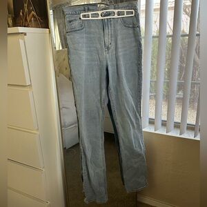 Abercrombie & Fitch Curve Love 90s Straight Leg Jeans